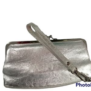 Hobo International leather metLuc wristlet